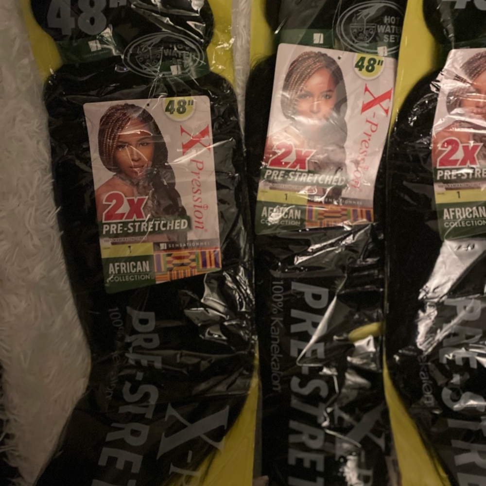 African braiding ( 2 X pre stretched